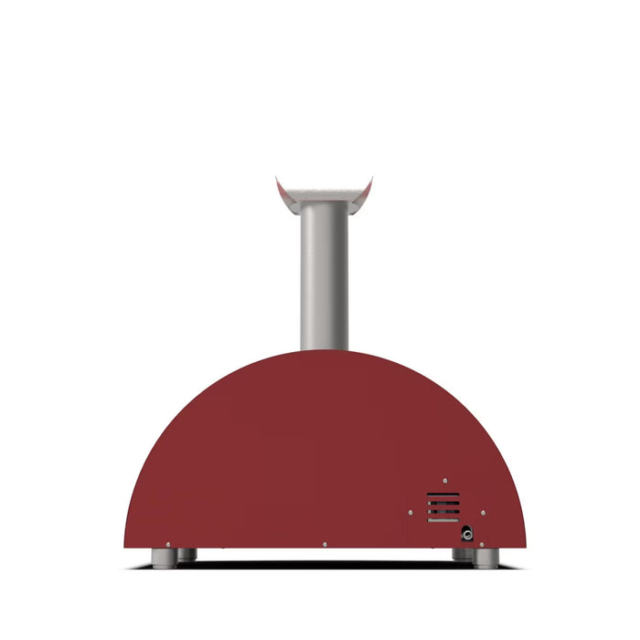 Alfa Moderno 2 Pizze 24-Inch Countertop Wood-Fired or Gas-Powered Pizza Oven - Antique Red - FXMD-2P-GROA-U