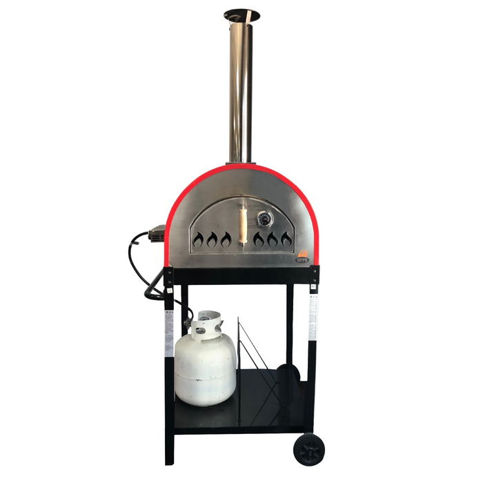 WPPO Hybrid 25-Inch Wood-Fired or Gas-Powered Pizza Oven - WKE-04WG