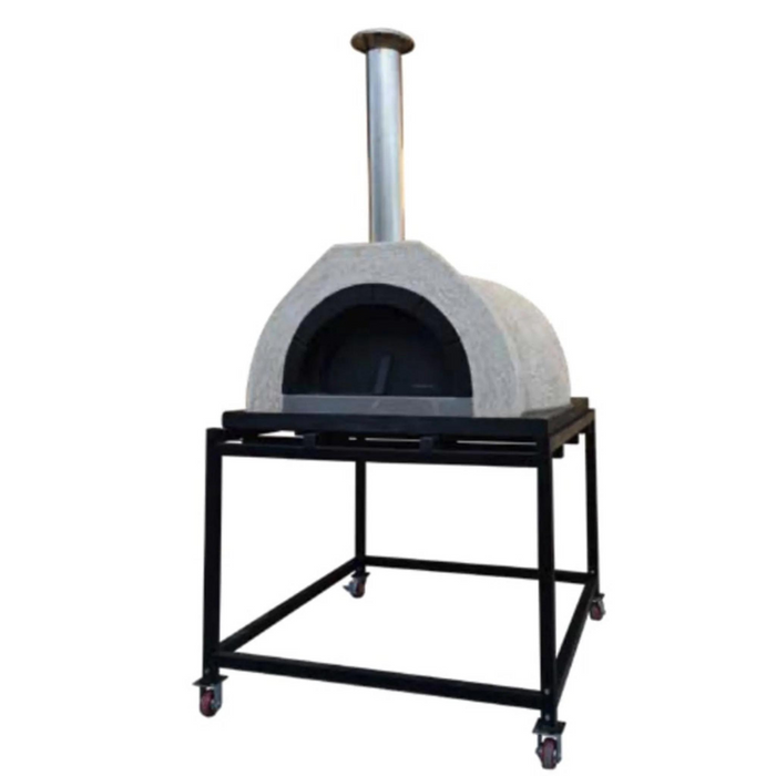 WPPO DIY Tuscany Wood-Fired Oven Kit, Includes Stainless Steel Flue & Black Door 55Dx52Wx31H WDIY-AD100