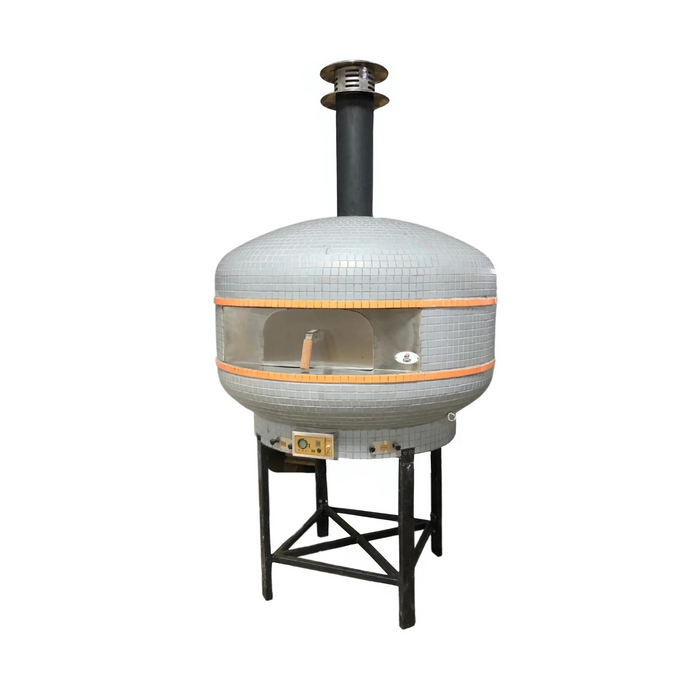 WPPO 48-Inch Professional Lava Digital Controlled Wood-Fired Pizza Oven With Convection Fan WKPM-D1200