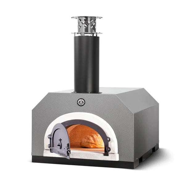 Chicago Brick Oven CBO-500 Countertop (Pre-Assembled) with Metal Insulating Hood Wood Fired Pizza Oven 27" x 22" Cooking Surface CBO-O-CT-500