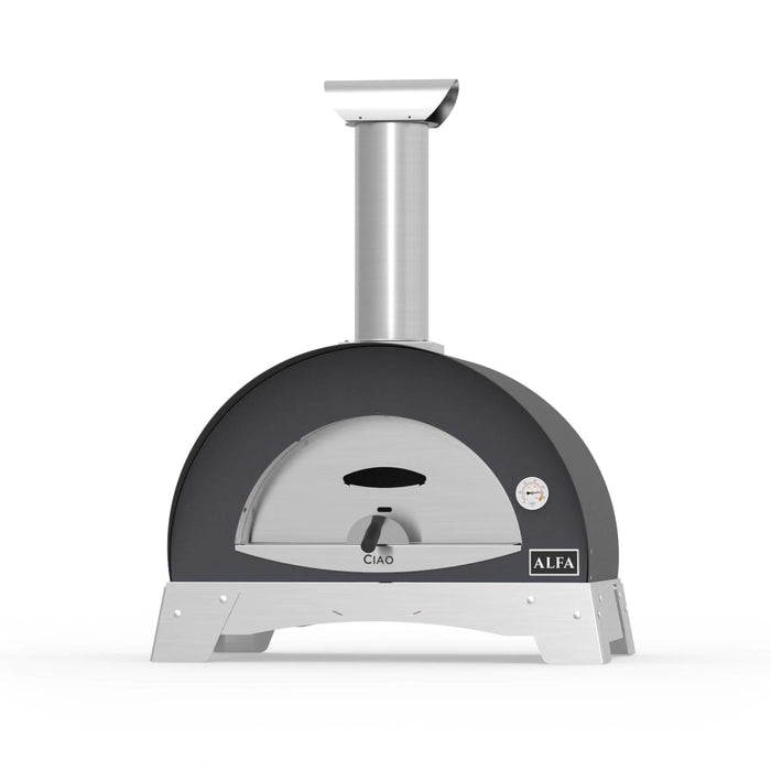 Alfa Legacy Ciao 27-Inch Countertop Wood-Fired Pizza Oven - Silver Grey - FXCM-LGRI-T-V2