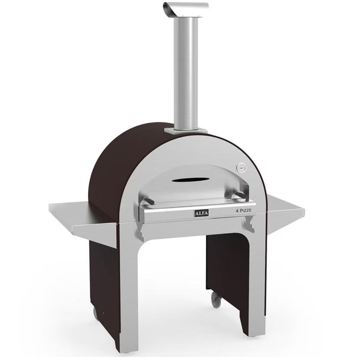 Alfa Legacy 4 Pizze 31-Inch Freestanding Wood-Fired Pizza Oven - Copper - FX4PIZ-LRAM